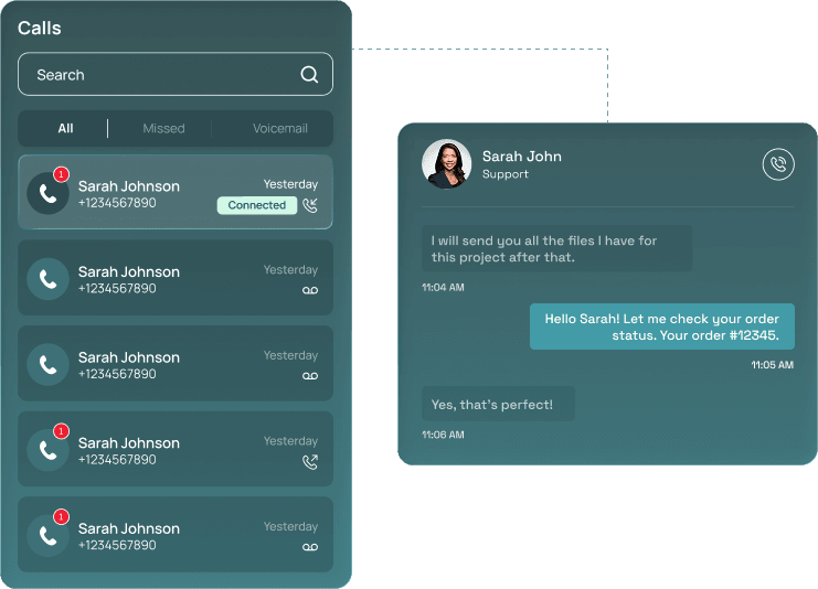 One screen for every client conversation.