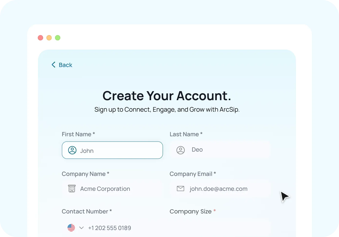 Create Your Account