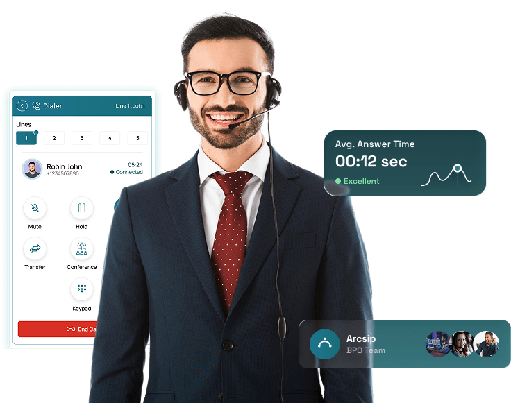 Built for BPOs managing multiple clients.