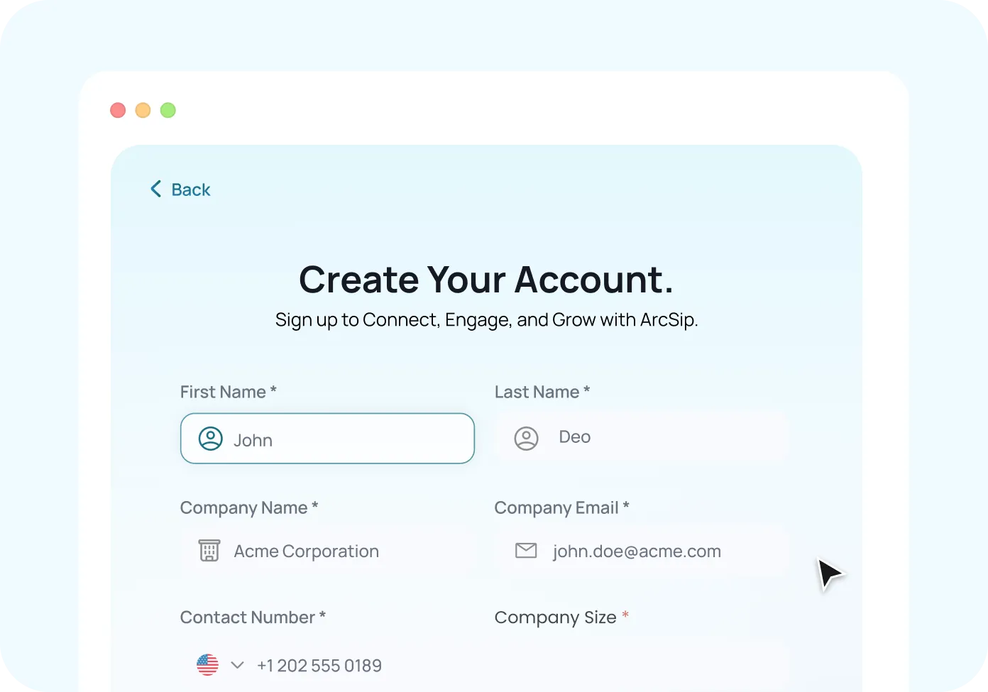 Create Your Account