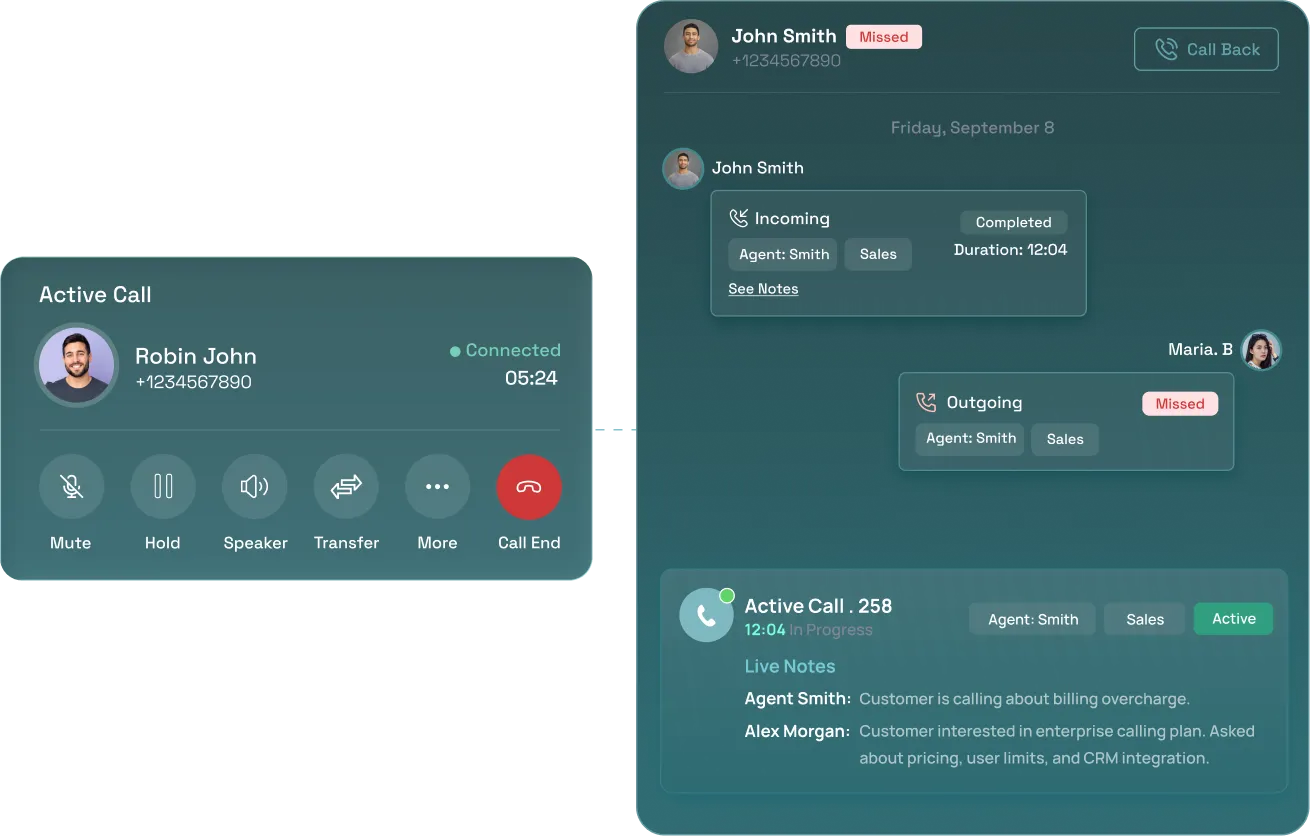 Every call, with the context already on screen