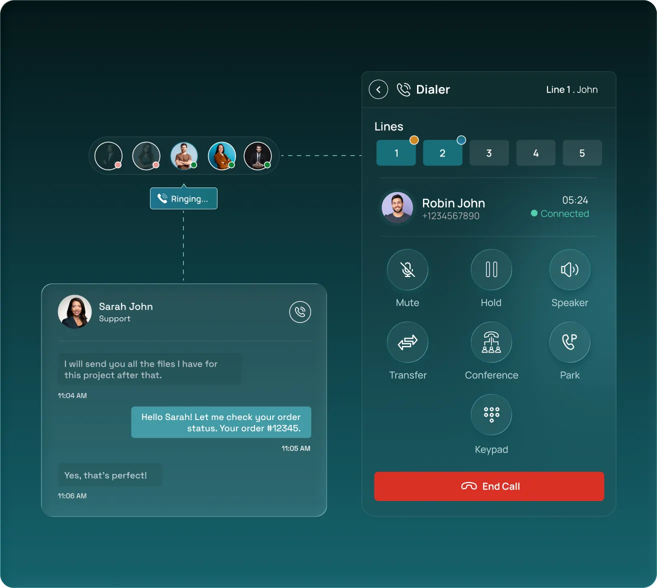 Everything a remote team needs to take calls.