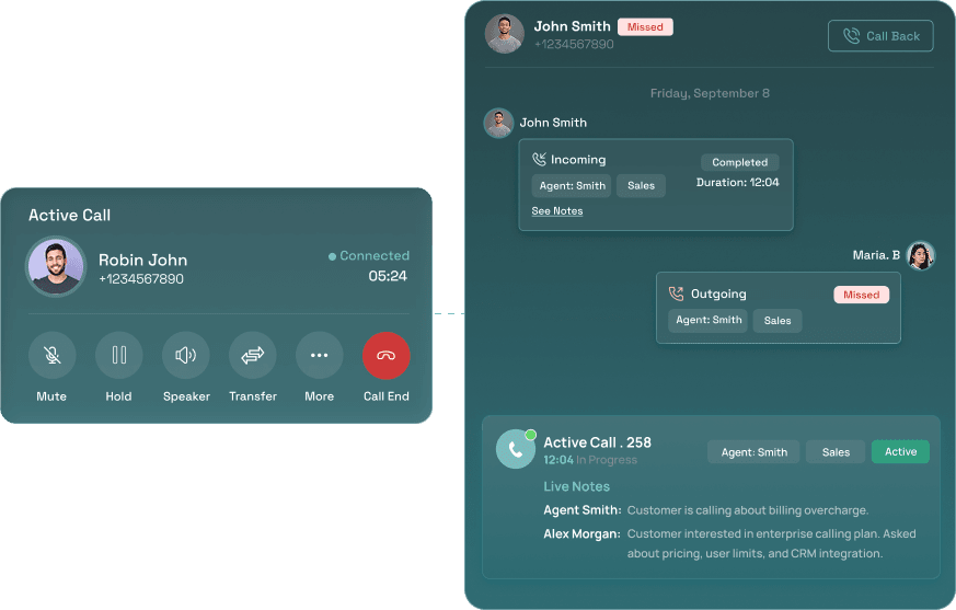 Every call, with the context already on screen
